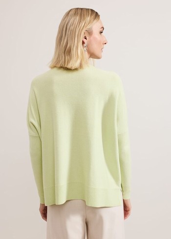 Phase Eight Kara Square Boxy Knitwear Light Green Australia | EB0465931